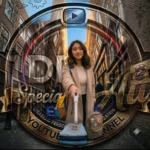 A promotional graphic titled Mastering Mobility, featuring a young woman standing confidently in a narrow European-style street, holding a mobility aid. The image is framed by a circular emblem for the 'Special Ed Ali' YouTube channel, which includes a play button icon and the text 'Disabled Persons Health Organization.' The scene combines elements of personal independence and travel, symbolizing the journey toward empowerment and accessibility.