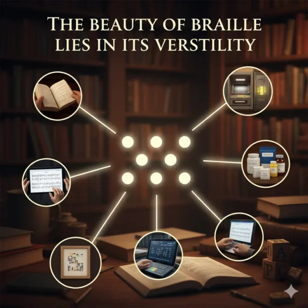 The beauty of braille lies in its versatility