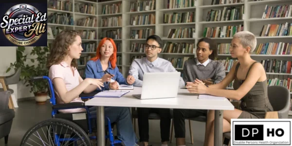 A high-quality 3D render of a glowing blue lightbulb featuring a large gold checkmark at the center, symbolizing the validation and implementation of Procedural Safeguards in Special Education. The professional graphic includes the Special Ed Expert Ali logo in the top left and the DP-HO logo in the bottom right corner.