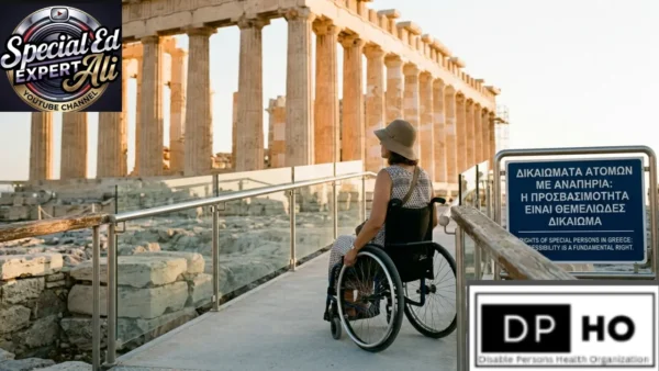 In Greece, the Rights of Special Persons are protected by a comprehensive legal framework aligned with the United Nations Convention on the Rights of Persons with Disabilities (UNCRPD), which Greece ratified in 2012. The image you provided highlights a key pillar of these rights: Accessibility. In Greece, accessibility is legally recognized as a fundamental right, not a privilege. Key Rights and Protections in Greece: Fundamental Accessibility (Law 4067/2012): Since 2012, all new buildings (except private residences) must strictly follow accessibility standards. Historical Sites: As seen in your image of the Parthenon, even ancient sites are being modernized with ramps and elevators to ensure "equal access to culture." Digital Access: The portal amea.gov.gr was launched as a centralized hub for disabled citizens to access public services and legislation digitally. Inclusive Education (Law 3699/2008 & 4823/2021): The state is mandated to provide special education for all eligible children. Integration: Policy favors placing students in mainstream classrooms with "parallel support" (teaching assistants) or in specialized "inclusive classes" within regular schools. Accommodations: Students with disabilities are entitled to Individual Education Plans (IEPs), oral instead of written exams, and up to 5% reserved seats for university entrance. Social & Economic Support: Remuneration: Elected officials with recognized disabilities receive a 20% increase in remuneration to support their participation in public life. Benefits: This includes free transportation on urban networks, tax exemptions, and specialized healthcare services through the Disability Certification Centers (KEPA). Political Participation: New laws (such as Law 5083/2024) have established postal voting for all citizens, specifically aimed at removing barriers for those with mobility issues who previously struggled to reach polling stations.