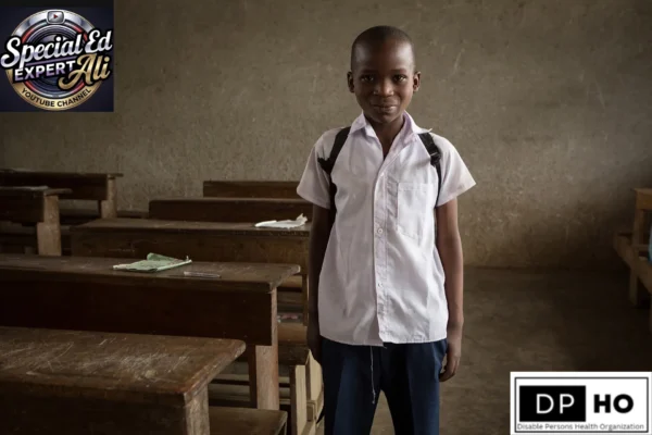 A young student stands in a classroom, representing the milestones and progress in Special Education in Georgia in 2026. This visual emphasizes the historical journey toward equitable access and the successful implementation of the Georgia Special Needs Scholarship (GSNS) Program, supported by expert insights from Special Ed Expert Ali and DP-HO.