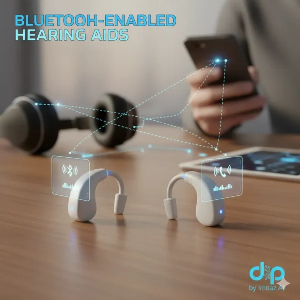 Comprehensive guide to Partial Hearing Loss illustrating advanced digital hearing solutions and auditory support, featuring the dp-ho by Imtiaz Ali logo.