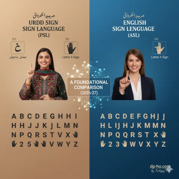 A foundational comparison of Urdu & English Sign Languages for 2026-27 by Imtiyaz Ali (dp-ho.com).